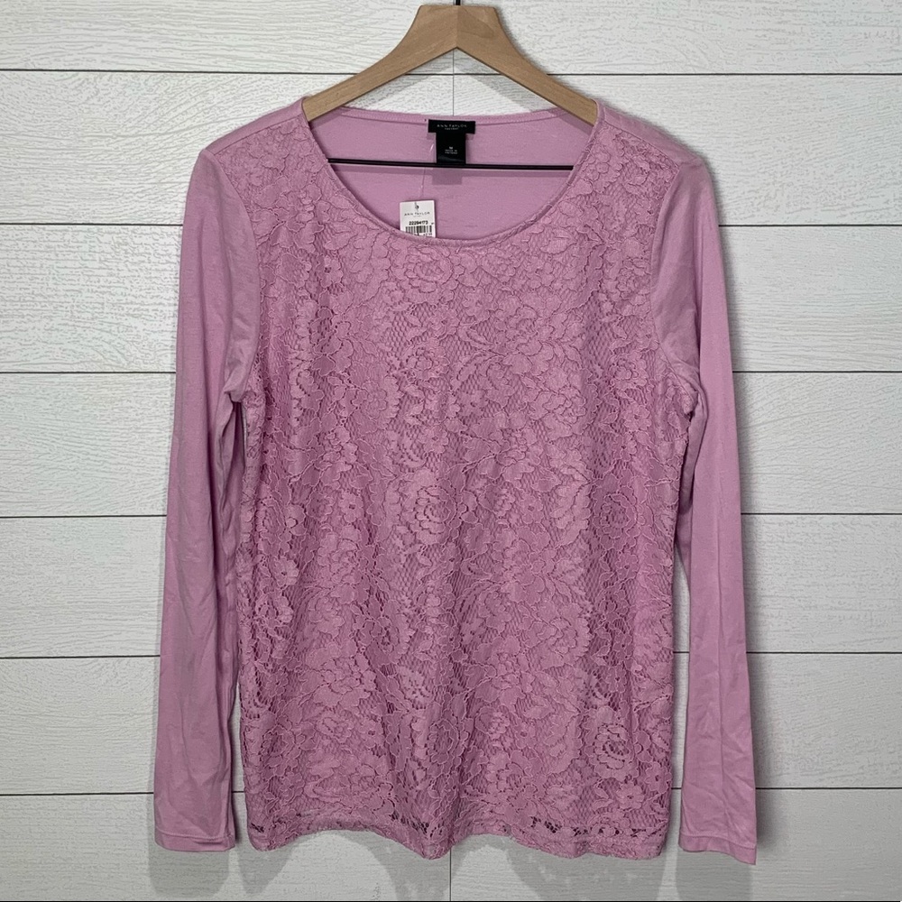 NWT Ann Taylor Factory Lavender Top Medium